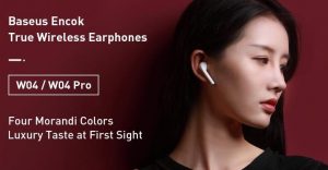Thiết kế Tai nghe Baseus W04 TWS Encok True Wireless Earphones