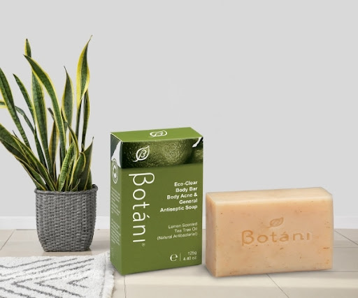 Eco-Clear Body Bar Body Acne & General Antiseptic Soap Botani trị mụn lưng, mờ thâm