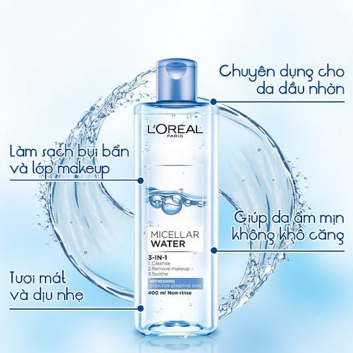 L’Oreal Micellar Water 3in1 Refeshing Even For Sensitive Skin