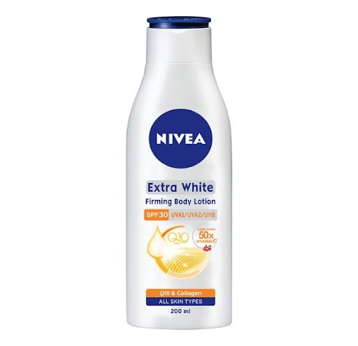 Dưỡng thể Nivea dưỡng trắng và chống nắng Extra White Firming Body