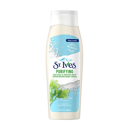 Sữa tắm tảo và muối biển St.Ives giúp làm sạch da dịu nhẹ