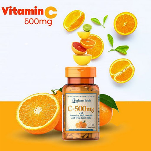 Viên uống Vitamin C 500mg Puritan’s Pride 