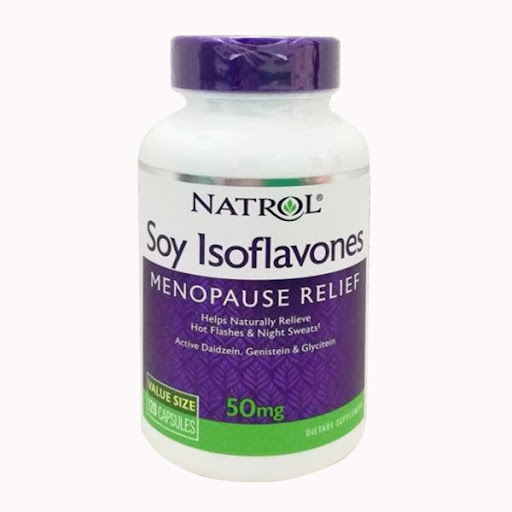 Viên uống mầm đậu nành Natrol Soy Isoflavones làm dịu triệu chứng tiền mãn kinh