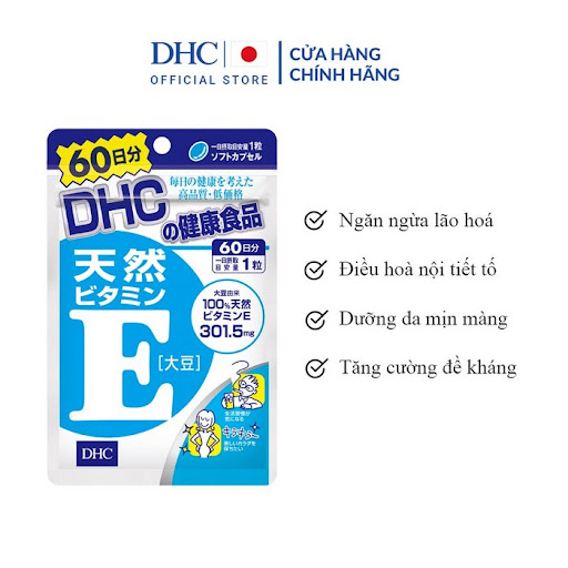 Viên uống vitamin E DHC 