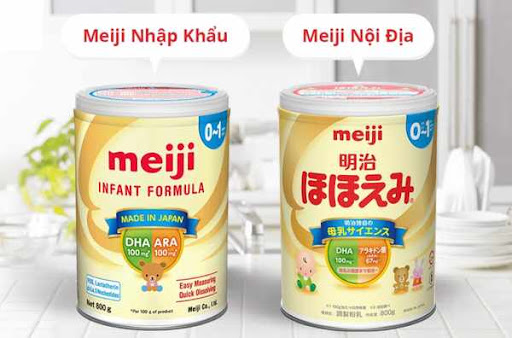 Sữa Meiji nhập khẩu và nội địa có chất lượng như nhau