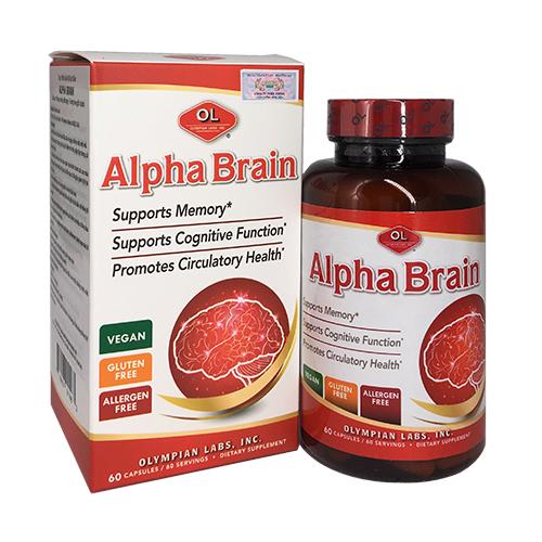 Viên uống Alpha Brain hạn chế quá trình suy giảm trí nhớ