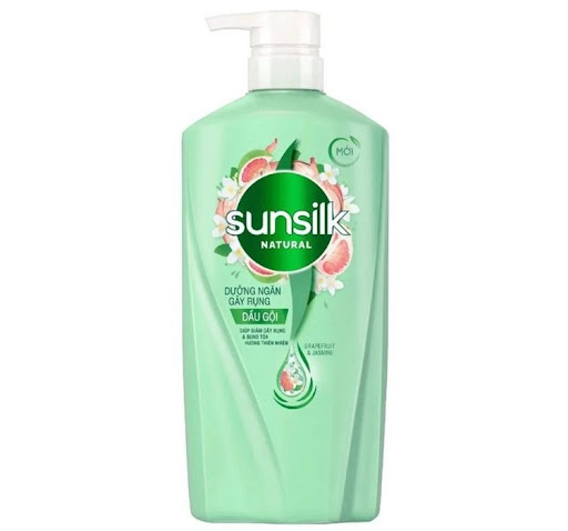 Dầu gội Sunsilk Natural xanh ngăn tóc gãy rụng hiệu quả