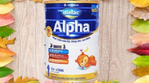 Sữa bột Vinamilk Dielac Alpha công thức hỗ trợ cải thiện cân nặng cho trẻ
