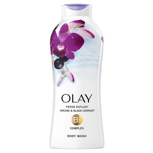 Sữa tắm Olay Soothing Orchid & Blackcurrant ngăn ngừa da khô, nứt nẻ
