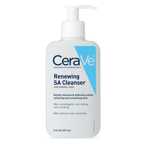 Sữa rửa mặt Cerave Renewing SA Cleanser dành cho da mụn nhạy cảm