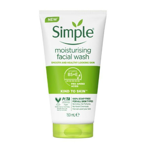 Sữa rửa mặt Simple Moisturising Facial Wash mẫu mới 2022