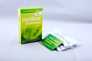 Men vi sinh Optibac xanh lá – Optibac Probiotic Bifidobacteria & Fibre