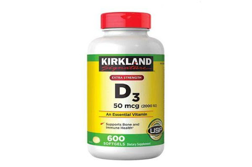 Viên uống bổ sung Vitamin D3 2000IU Kirland 