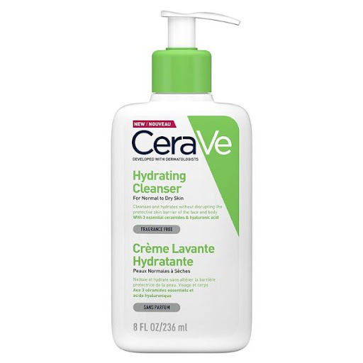 Sữa rửa mặt CeraVe Hydrating Facial Cleanser dành cho bà bầu có làn da nhạy cảm 