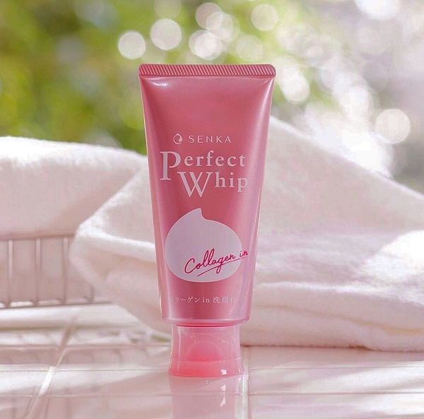 Sữa rửa mặt Senka hồng Perfect Whip Collagen cho da gì?